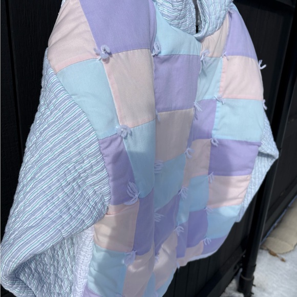Handmade Pastel Patchwork Hoodie - Picture 3 of 8
